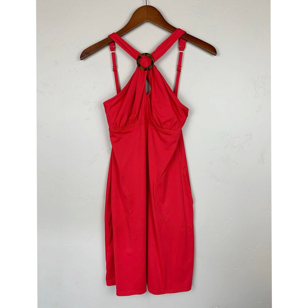 Tommy Bahama Pearl Spa Swim Dress Red Cover Up Pockets Beach Women's XS